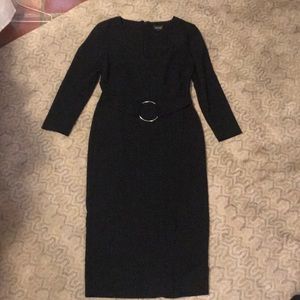 Black Topshop Midi dress.